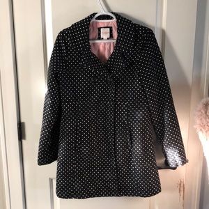 Cat & Jack Black and White Pea Coat